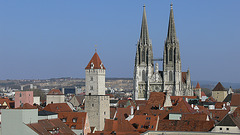 Regensburg - Blick von der Dreieinigkeitskirche