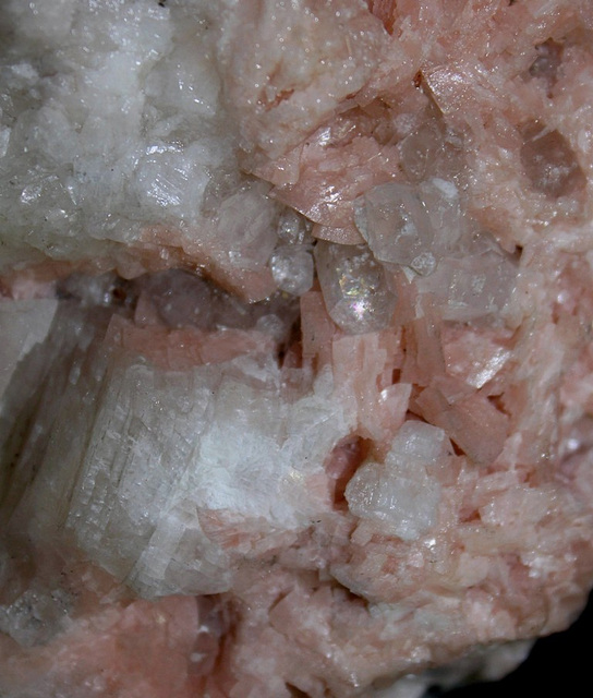 calcite blanche et dolomite rose