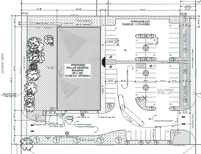 Dollar General Site Plan selection