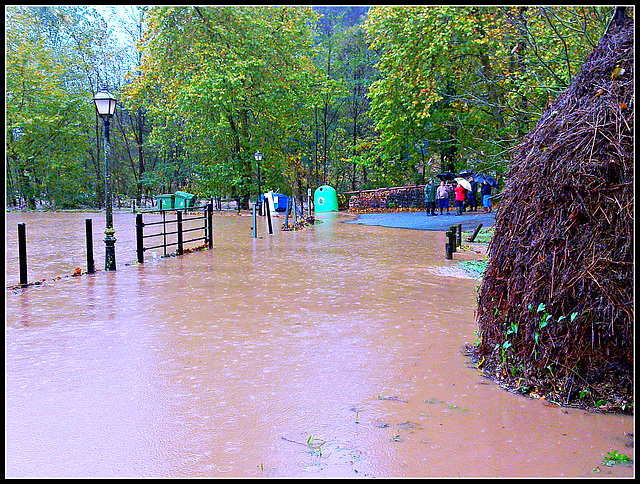 Inundación en Oharriz-Valle de Baztán (Navarra)