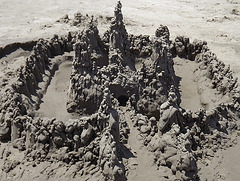 Chateau en coulées de sable, Praia Grande