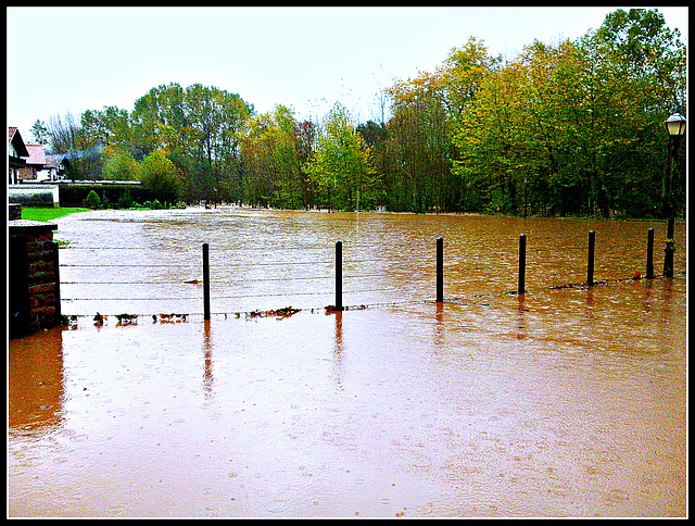 Inundación en Oharriz-Valle de Baztán (Navarra)