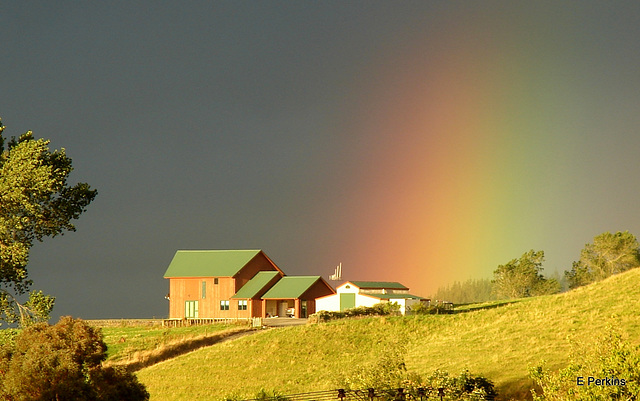 Rainbow touch down