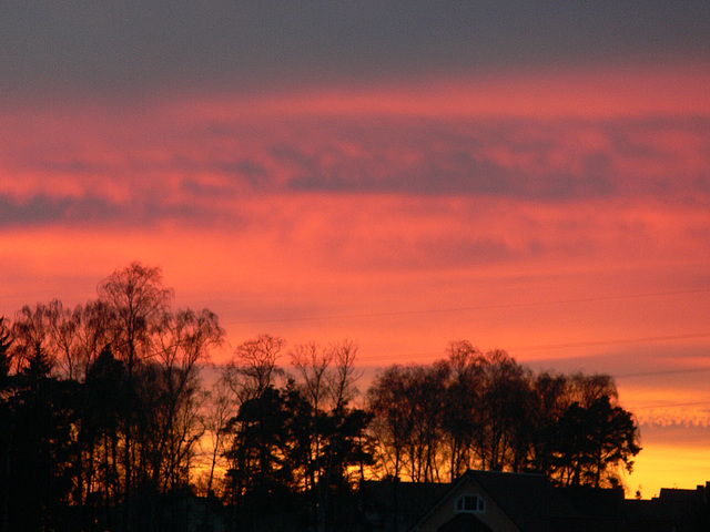 Januar-Abendrot