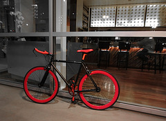 Red Bike on Grand (0714A)