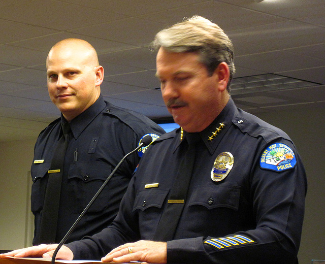 Officer Greg Blum and Chief Pat Williams (1840)