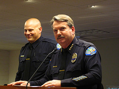 Officer Greg Blum and Chief Pat Williams (1844)