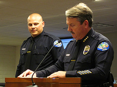 Officer Greg Blum and Chief Pat Williams (1847)