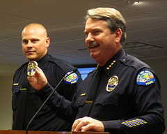 Officer Greg Blum and Chief Pat Williams (1857)