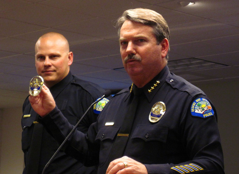 Officer Greg Blum and Chief Pat Williams (1860)