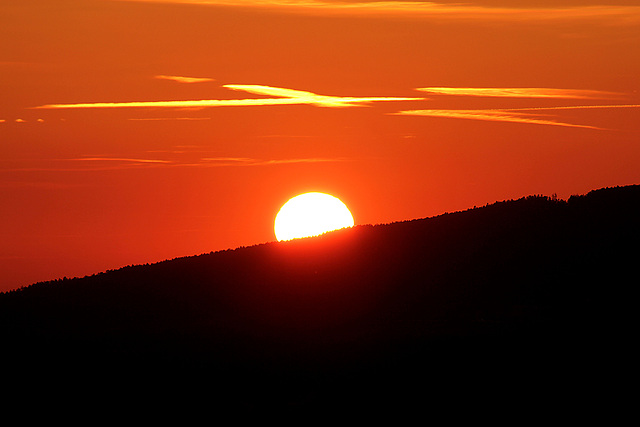 Sonnenuntergang in Oberschwaben