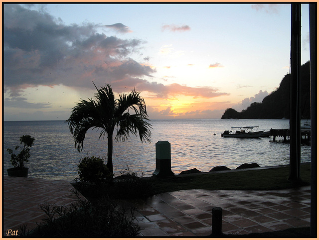 Sunset in the caribbean