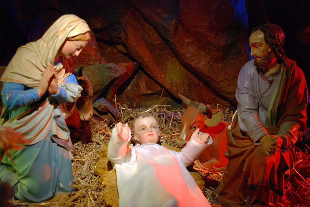 Crèche de riche - terre cuite