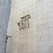 A peek at the guts of one of the marble-clad walls of the Parthenon.