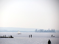 zu Fuß zur Insel Wilhelmstein