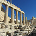 The southern face of the Parthenon.  This temple also was dedicated to Athena.