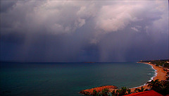 Sky of thunderstorm