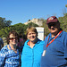 With cruise friends Julie and Garry at the Temple of Olympian Zeus.