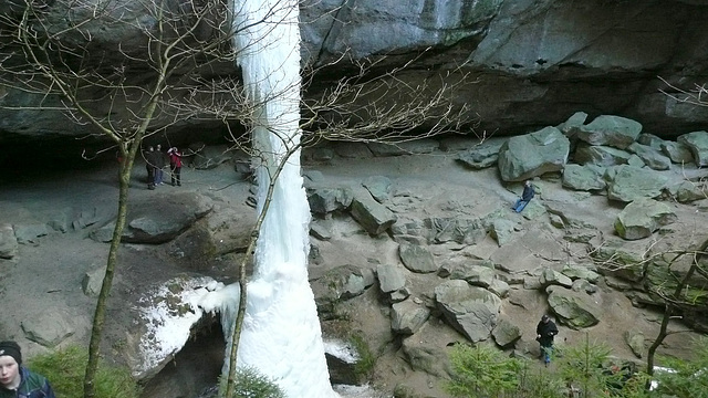 Naturwunder aus Eis bei Hohnstein 20.2.2012