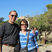 With cruise friends Julie and Garry at the Temple of Olympian Zeus.