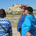 With cruise friends Julie and Garry at the Temple of Olympian Zeus.