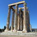 With cruise friends Julie and Garry at the Temple of Olympian Zeus.