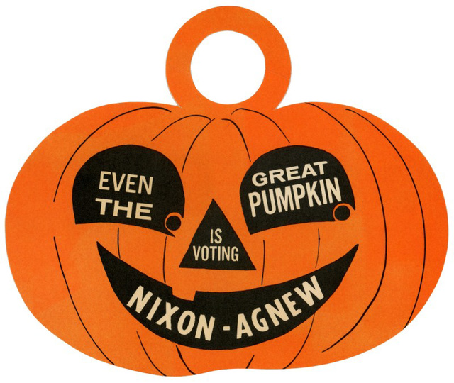 Even the Great Pumpkin Is Voting Nixon-Agnew