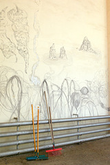 Wall Drawings (Graffiti) at Jardin des Plantes, Rouen - May 2011