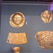 Funerary masks and breastplates from 16th century b.c. Mycenae.