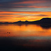 Crépuscule au lac de Neuchâtel...