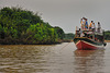 Public boat bus on the river