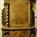 st.michael cornhill, london,memorial to sir edward cowper, 1685.  an officious warden told me I'd need written permission to photo these memorials, believing that I'd make lots of money selling the images. since I seriously doubt that there is a