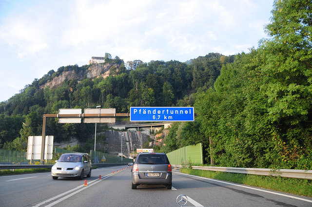 Pfändertunnel between Austria and Germany