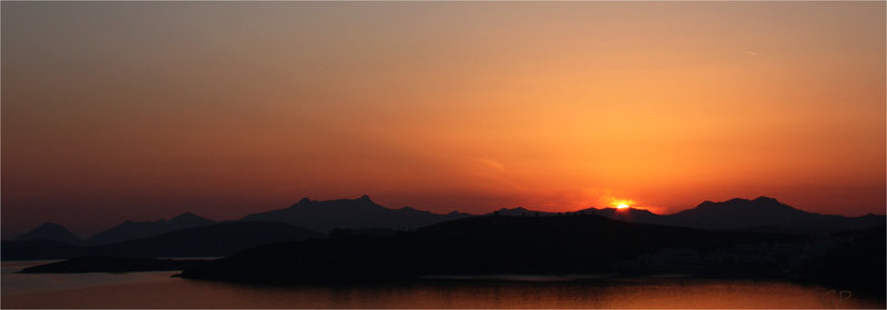 Coucher de soleil sur Bodrum