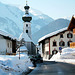 Fahrt im Winter durch das Lechtal in Tirol