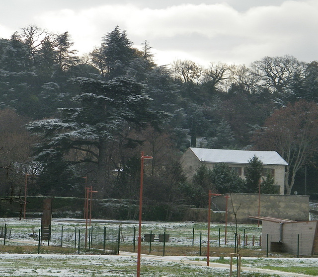 La neige...Chez moi...