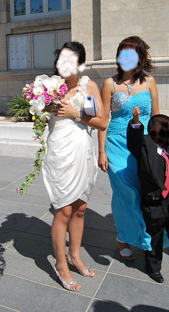 Mariage / Wedding party - Asian team in high heels / Asiatiques en talons hauts - 8 août 2011 - Visage cachés