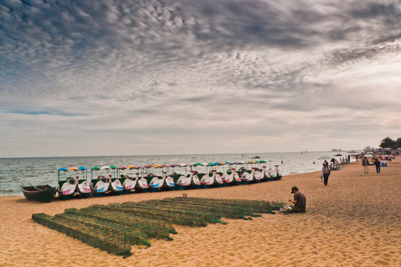 Bech, fisherman and sky