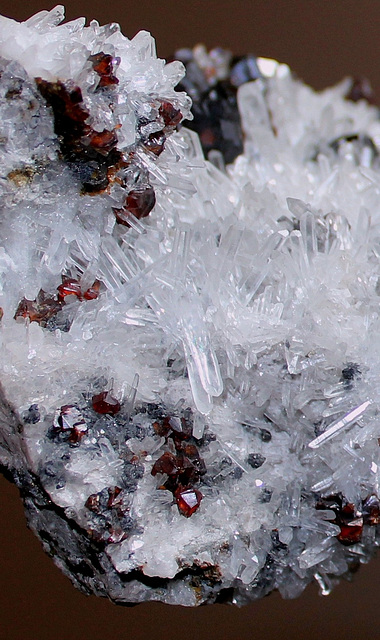 association quartz et blende + bournonite