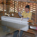 Silk weaving by manual work