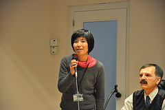 Etsuko salutas nome de la japanaj esperantistoj