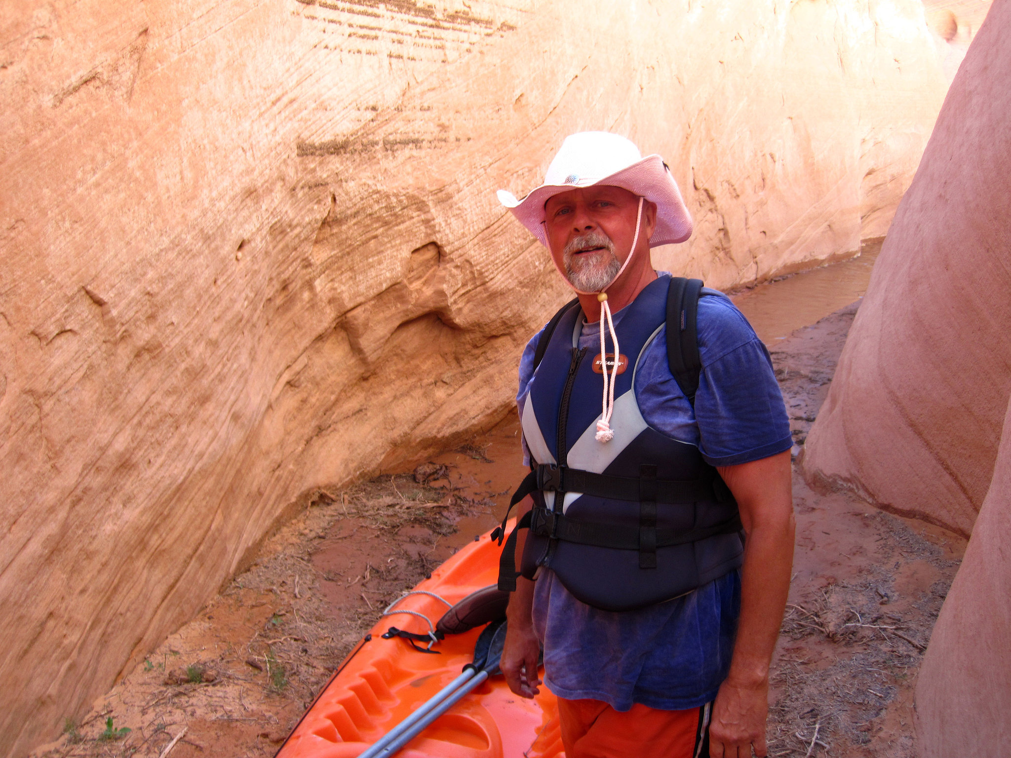 Lake Powell Slot Canyon - Myself (2435)