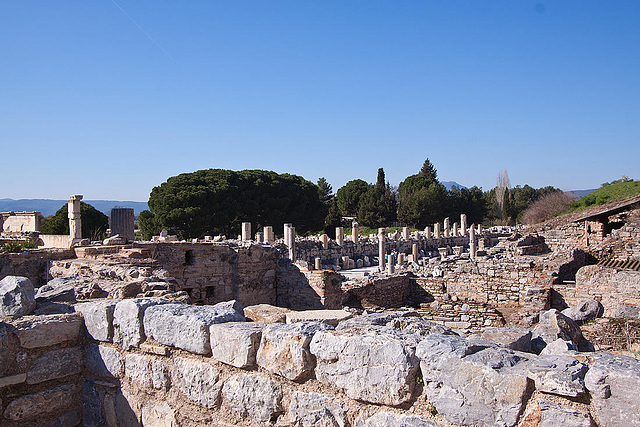 20120319 8106RWw [TR] Ephesos, Scholastika-Thermen, Marmorstrasse