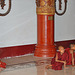 Young monks resting on the floor