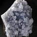 Apophyllite biterminée sur Apophyllite bleue