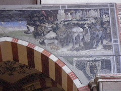 Basilique Santa Anastasia : fresque de Pisanello.