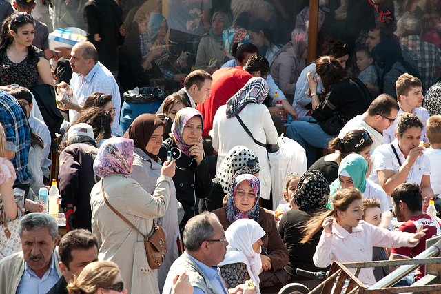 People eating Fish