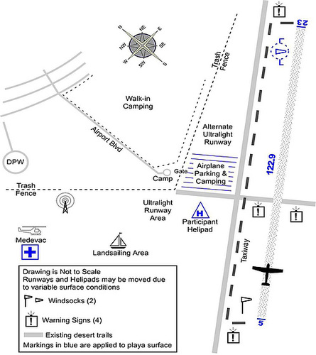 Burning Man Air Services Map 2011