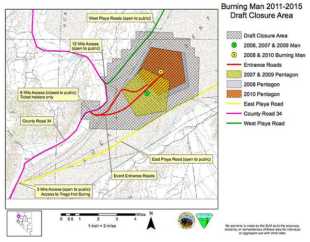 Burning Man BLM Map 2011