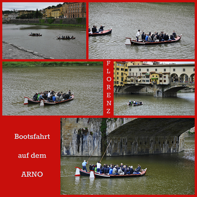 Bootsfahrt auf dem Arno